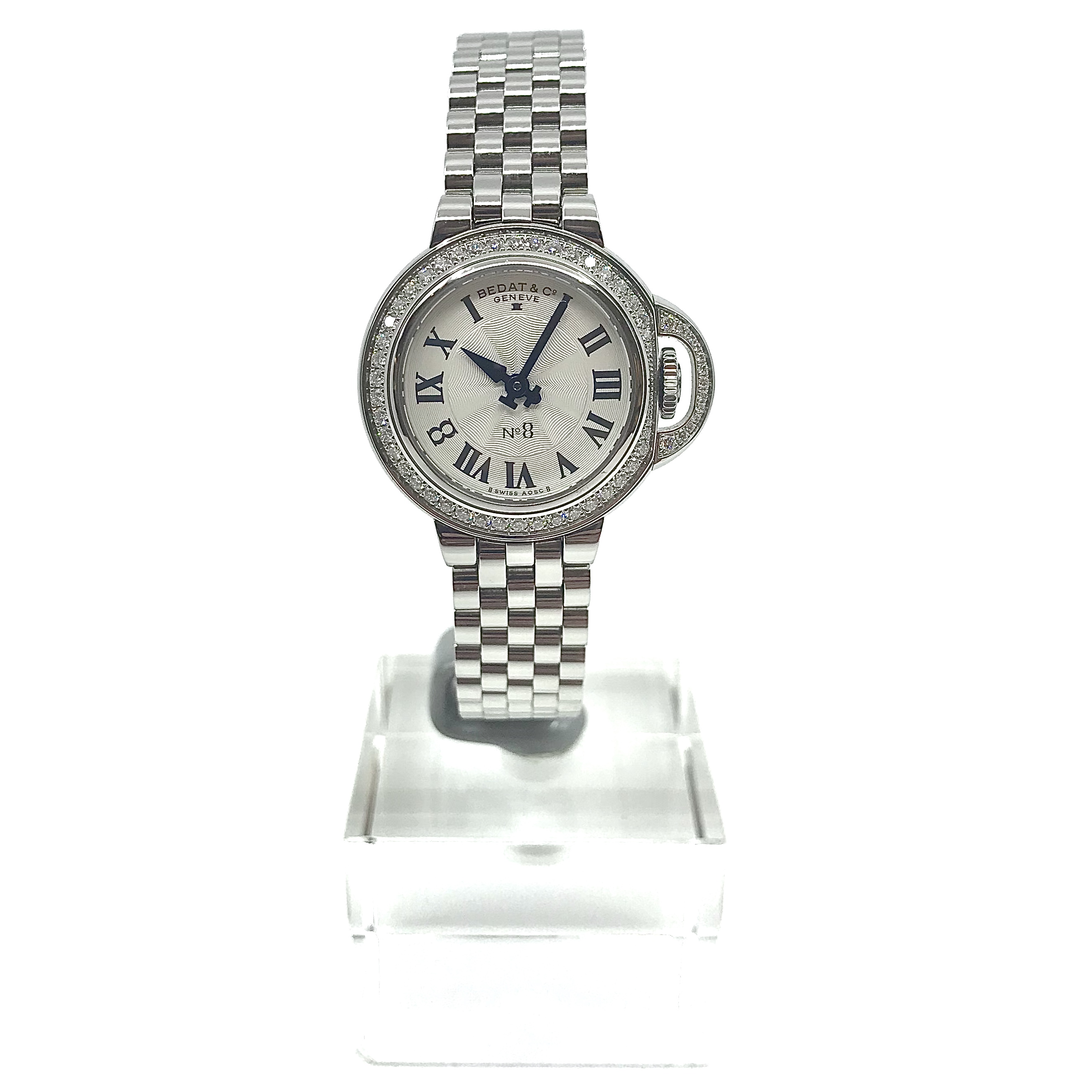 【在庫僅少】ダイヤ パール　BEDAT&Co C. Lady 腕時計　レザーベルト 時計