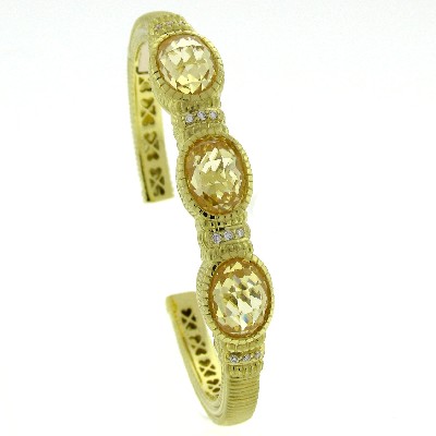 Bracelet chaine fine dorée pendentifs strass - Horizons Lointains