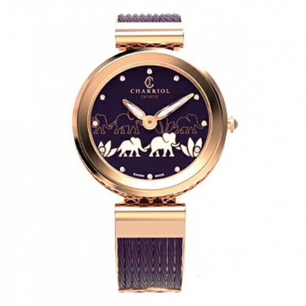 Amazon.com : Head of A Elephant Fashion Wrist Watch for Women Stainless  Steel Quartz Watch with PU Strap Easy to Read : Sports & Outdoors