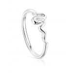 Tous -  Silver Fragile Nature snake Ring